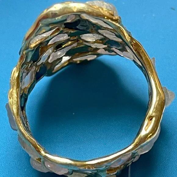 Mixed Raw Sapphire "Nerissa" Ring from German Kabirski